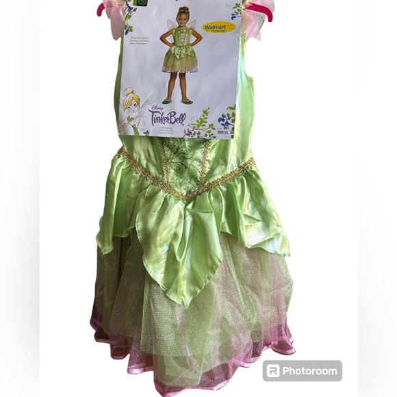 Disney Tinker Bell Fairy Dress Costume set size M (8-10) - Picture 1 of 8